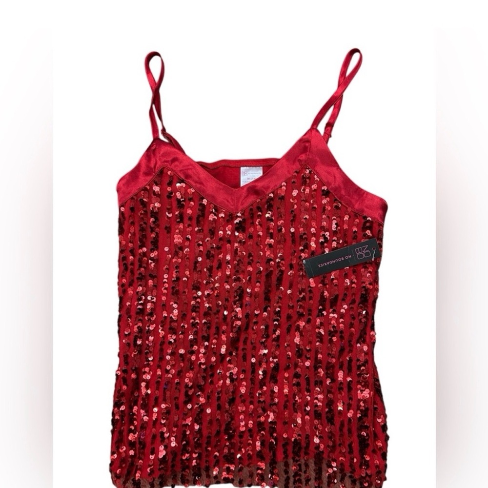 No Boundaries Red Sequin Cami – Party, Holiday, Valentine’s Top